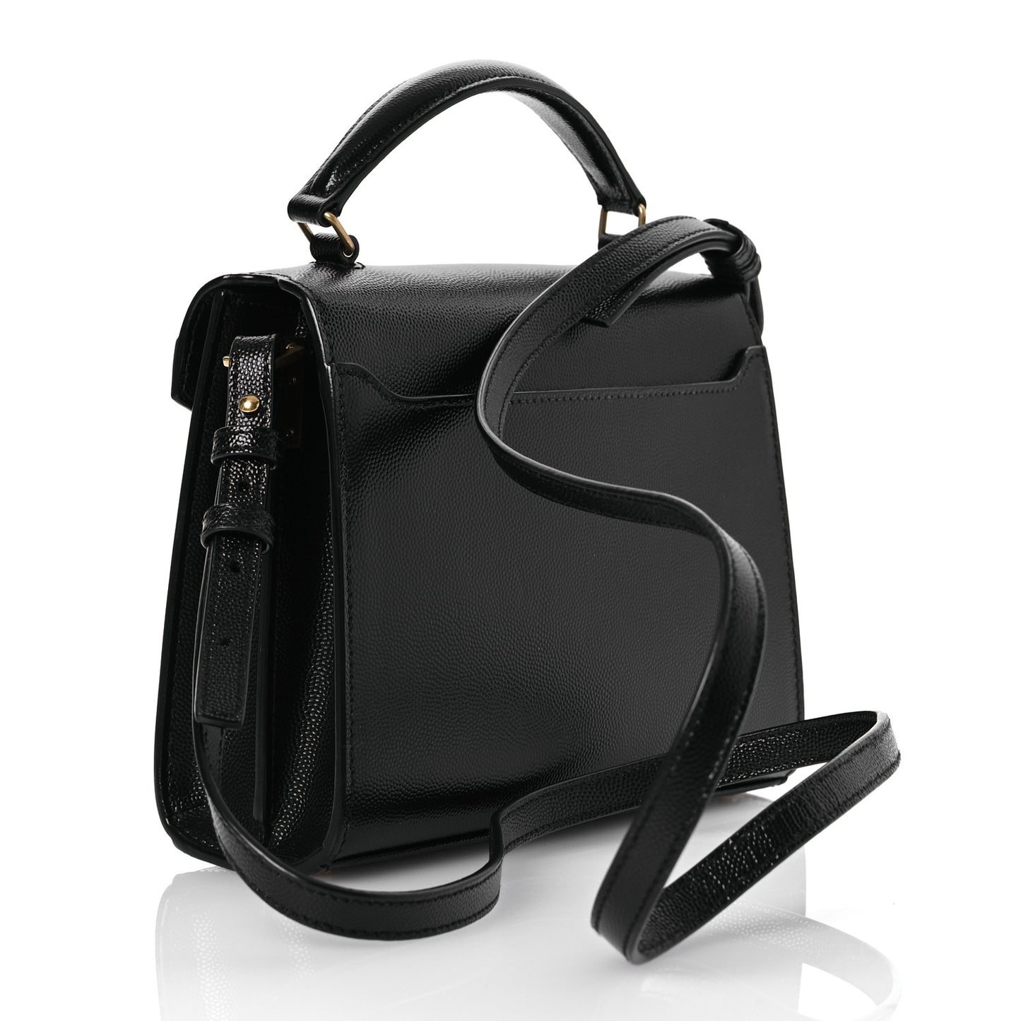 Grain de Poudre Mini Classic Monogram Cassandra Top Handle Black