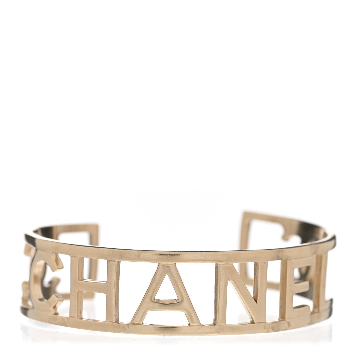 Metal Logo Cuff Gold
