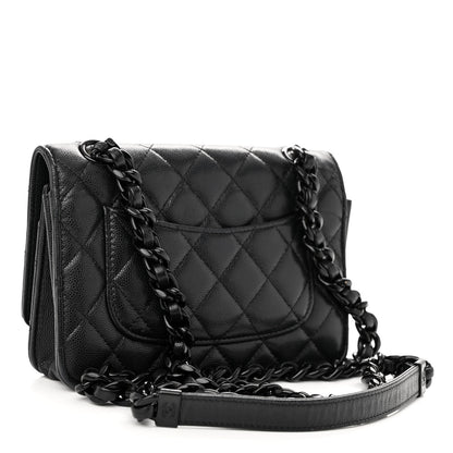 Chanel Caviar Quilted My Everything Wallet On Chain WOC Black 3 of 11