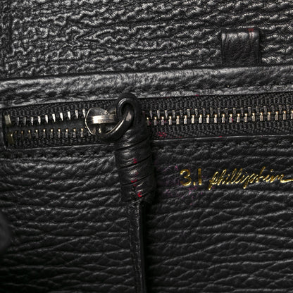 3.1 Phillip Lim Textured Calfskin Canvas Mini Floral Pashli Satchel Black Multicolor 16 of 16