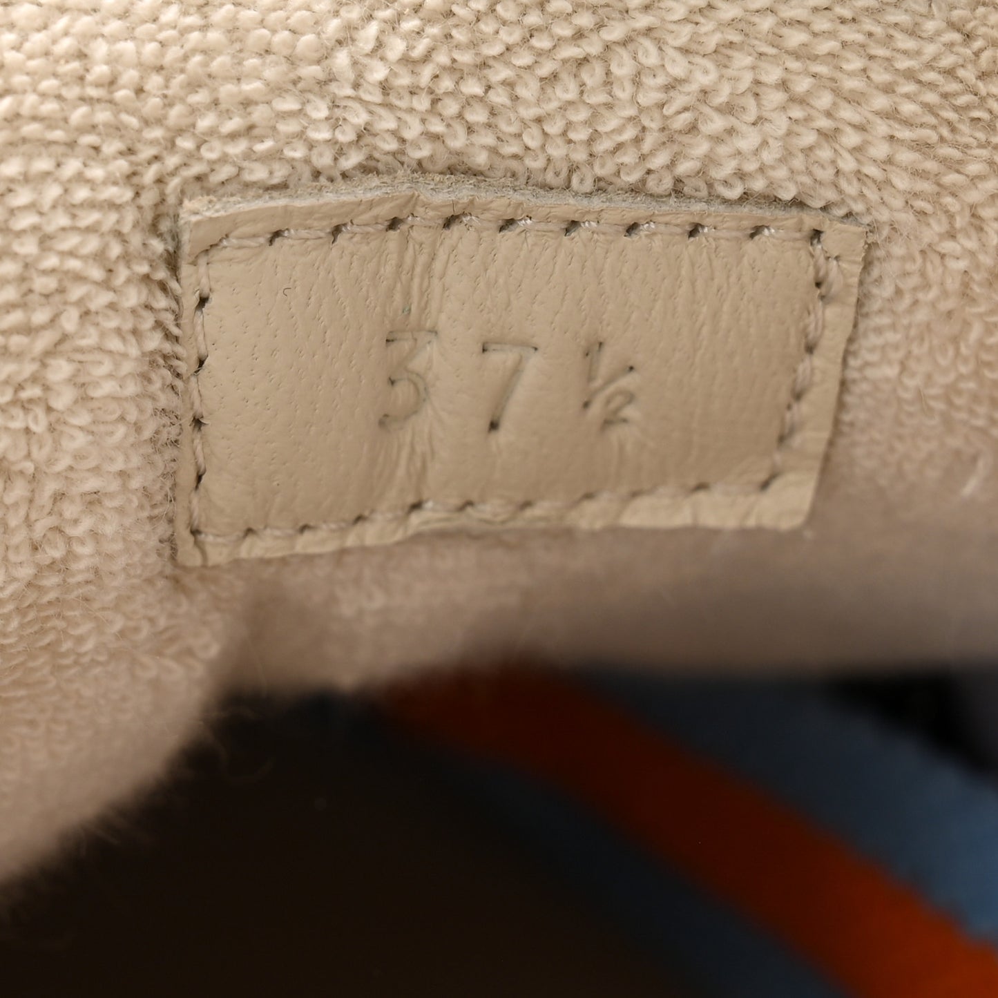 New Canvas GG Monogram Women's Screener 50mm Sneakers 37.5 Beige Blue Orange