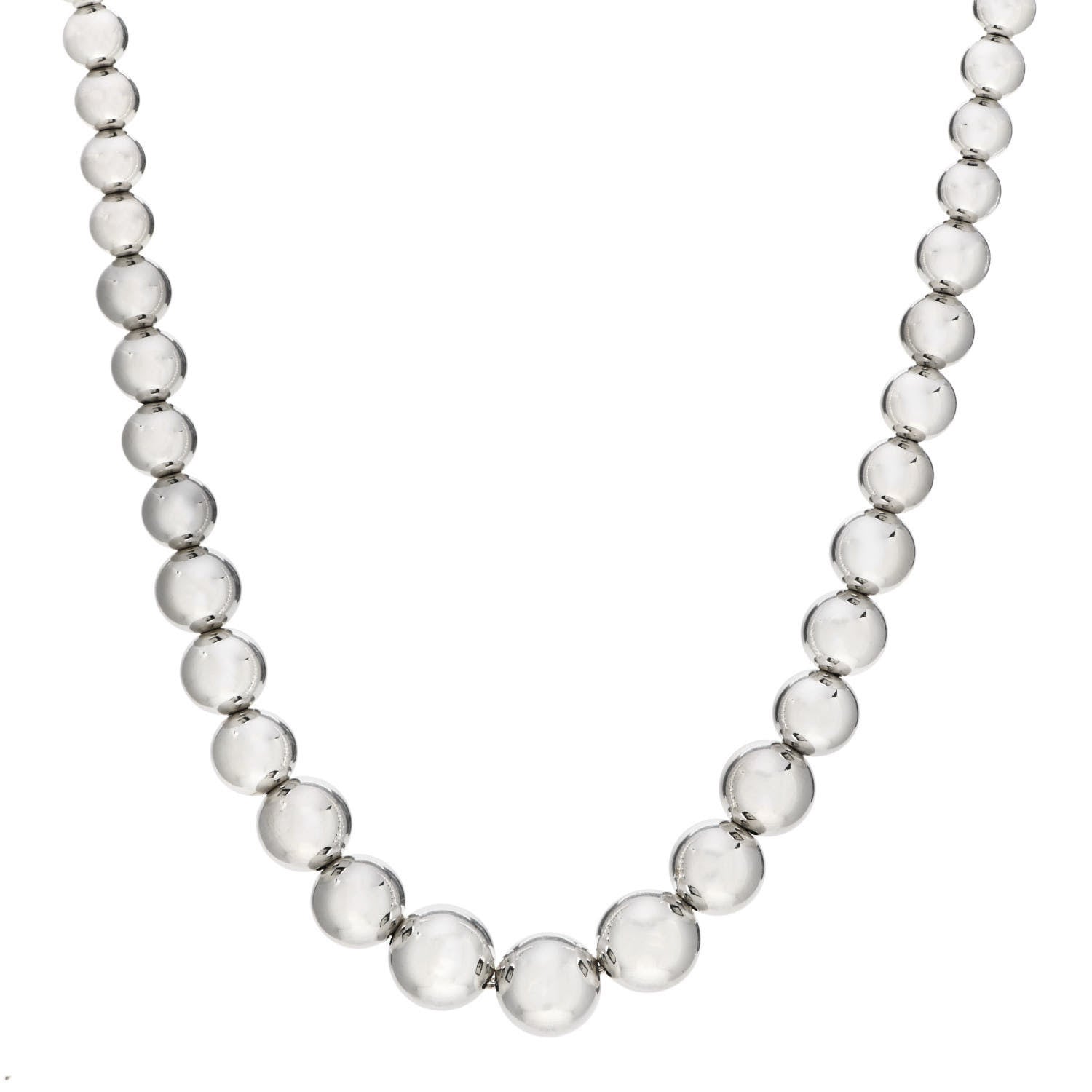 Tiffany Sterling Silver HardWear Graduated Ball Necklace 1 of 6