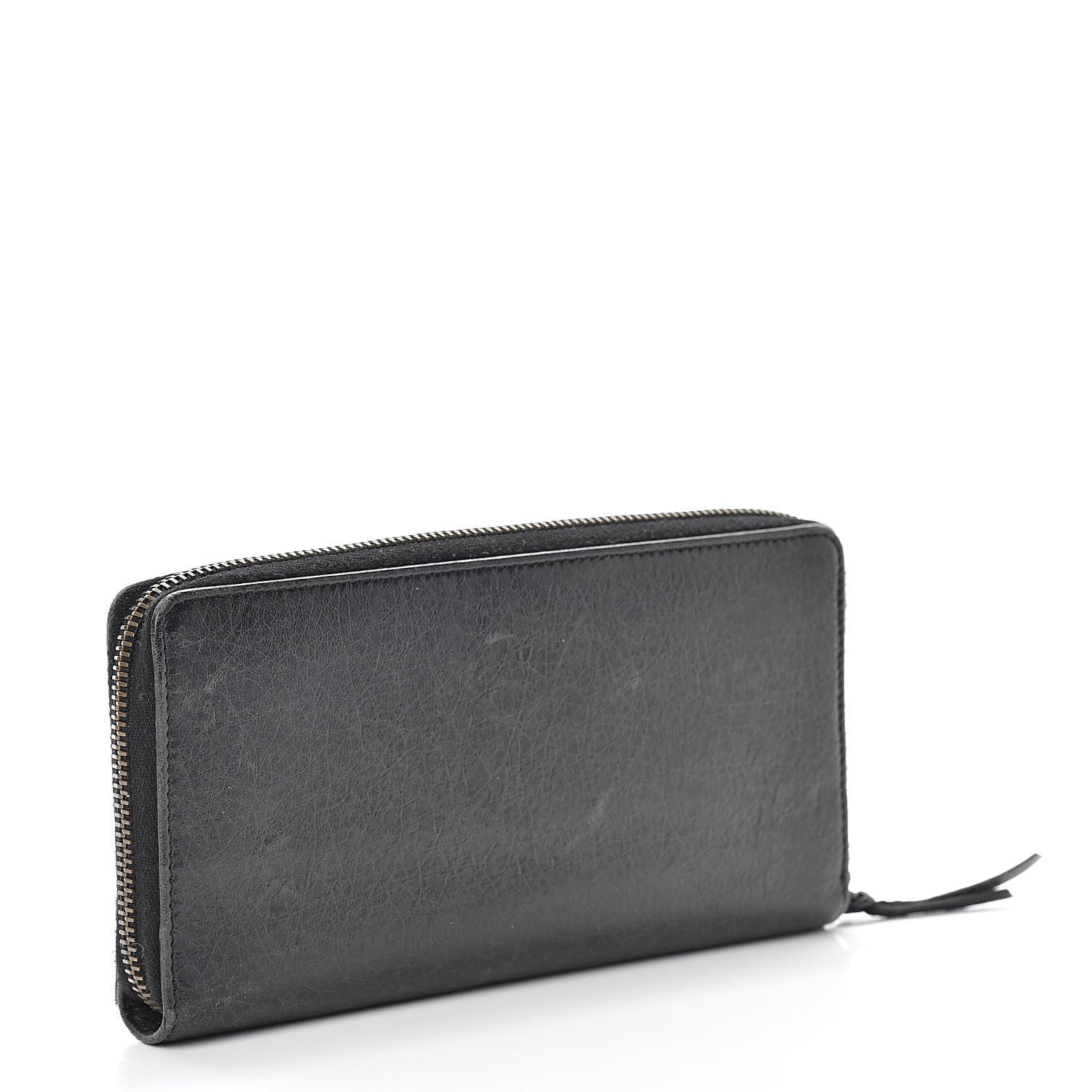 Balenciaga Agneau Classic Hardware Continental Zip Around Wallet Black 3 of 14