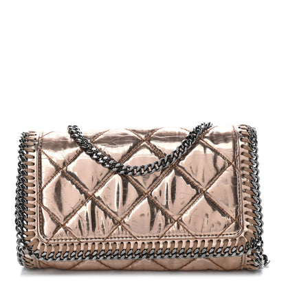 Stella McCartney Metallic Eco Alter Quilted Falabella Crossbody Bag Copper 1 of 8