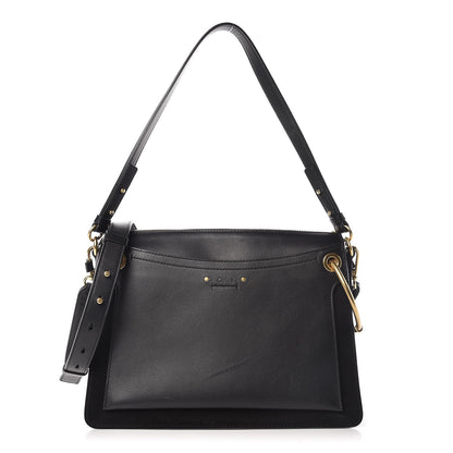 Chloe Calfskin Suede Medium Roy Bag Black 1 of 11