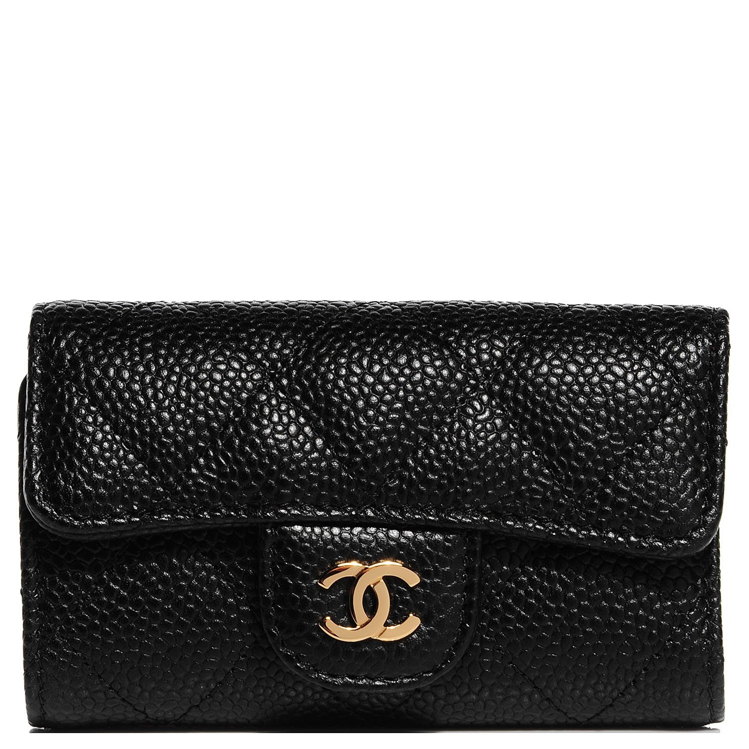 Chanel Caviar Quilted 6 Key Holder Black 1 of 9