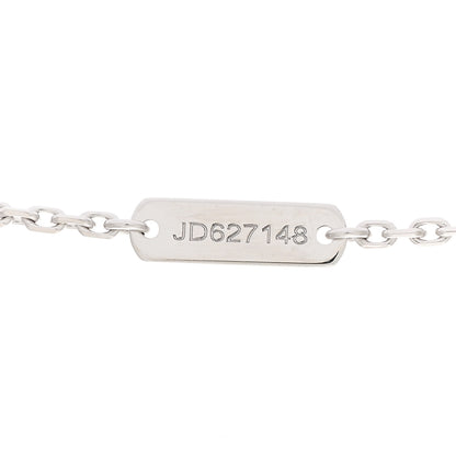 Van Cleef & Arpels 18K White Gold Mother of Pearl Vintage Alhambra Pendant Necklace 4 of 5