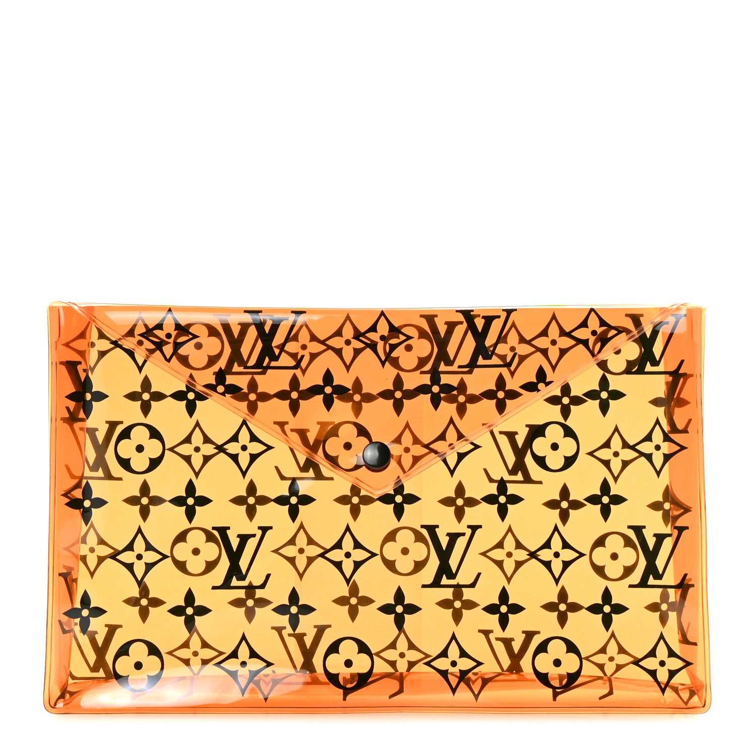 Louis Vuitton PVC Monogram Printed Envelope Pouch Orange 1 of 5