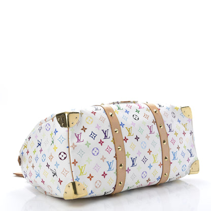 Louis Vuitton Monogram Multicolor Keepall 45 White 3 of 14