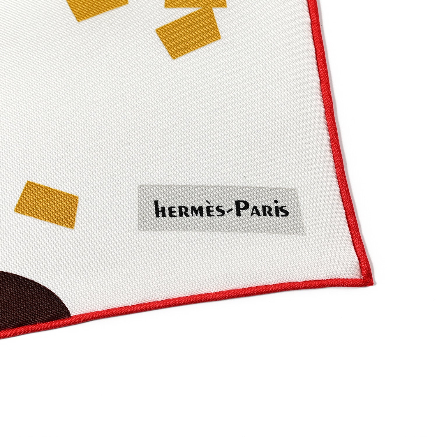 Hermes Silk Gavroche Just Married Scarf 45 White Rogue Rose 2 of 4