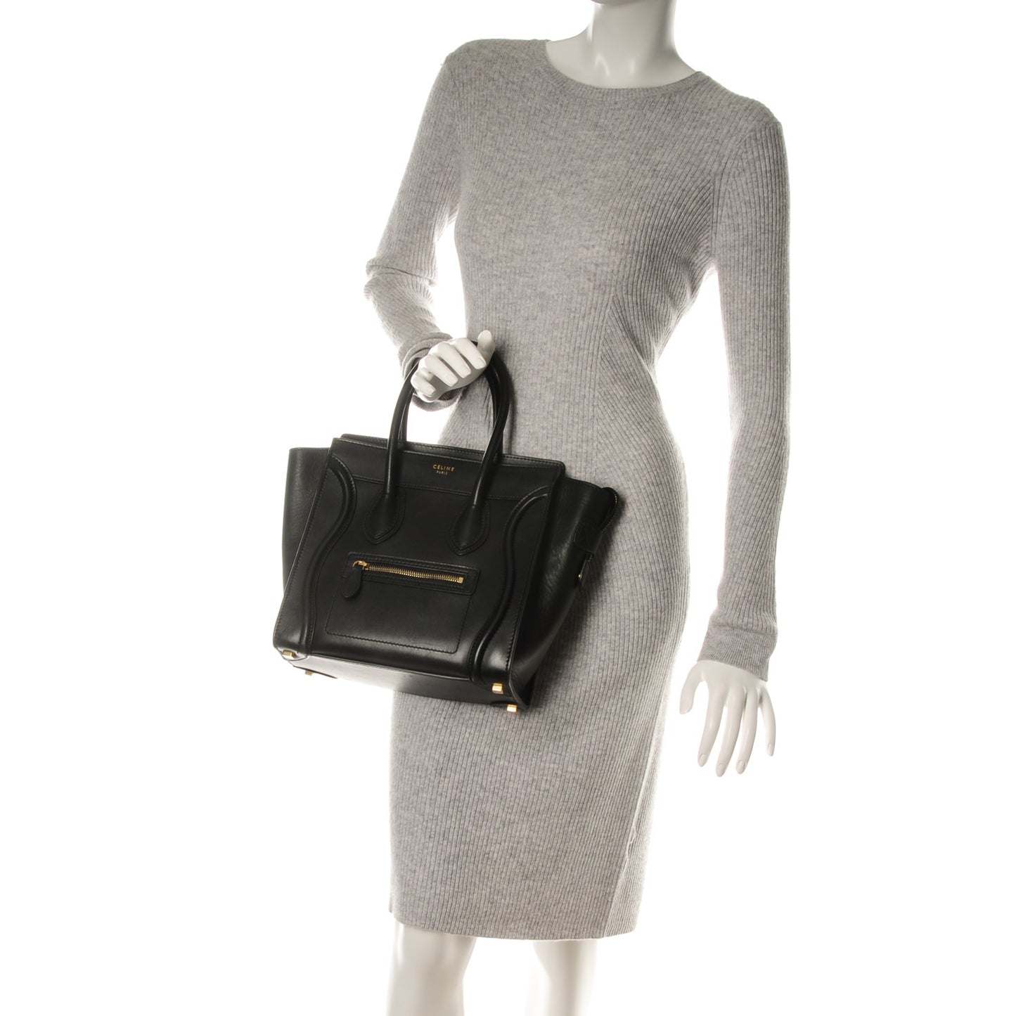 Smooth Calfskin Micro Luggage Black