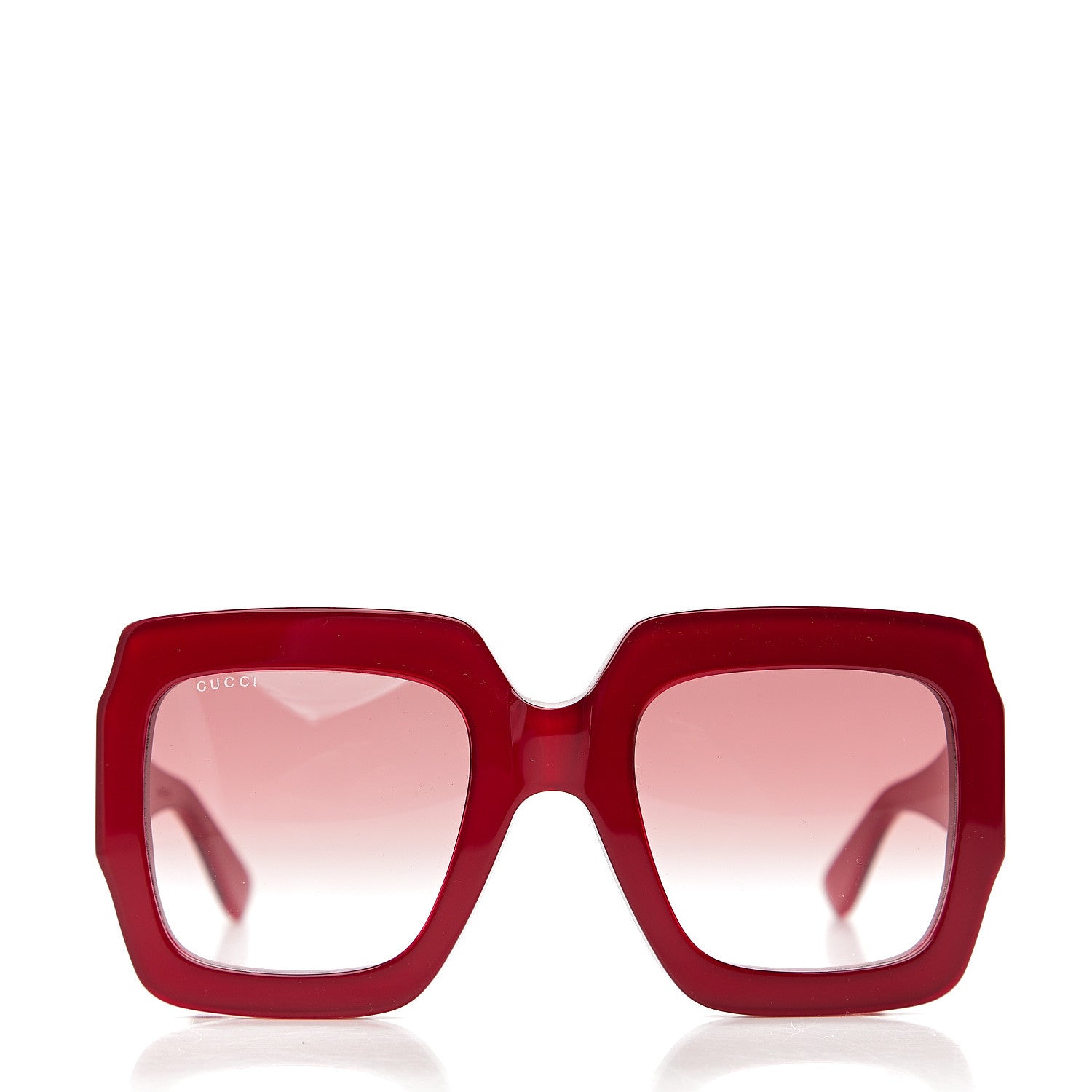 Gucci Square Web Frame GG0178S Sunglasses Red 2 of 8