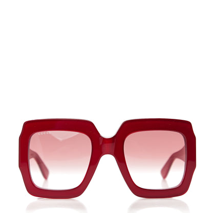 Gucci Square Web Frame GG0178S Sunglasses Red 2 of 8