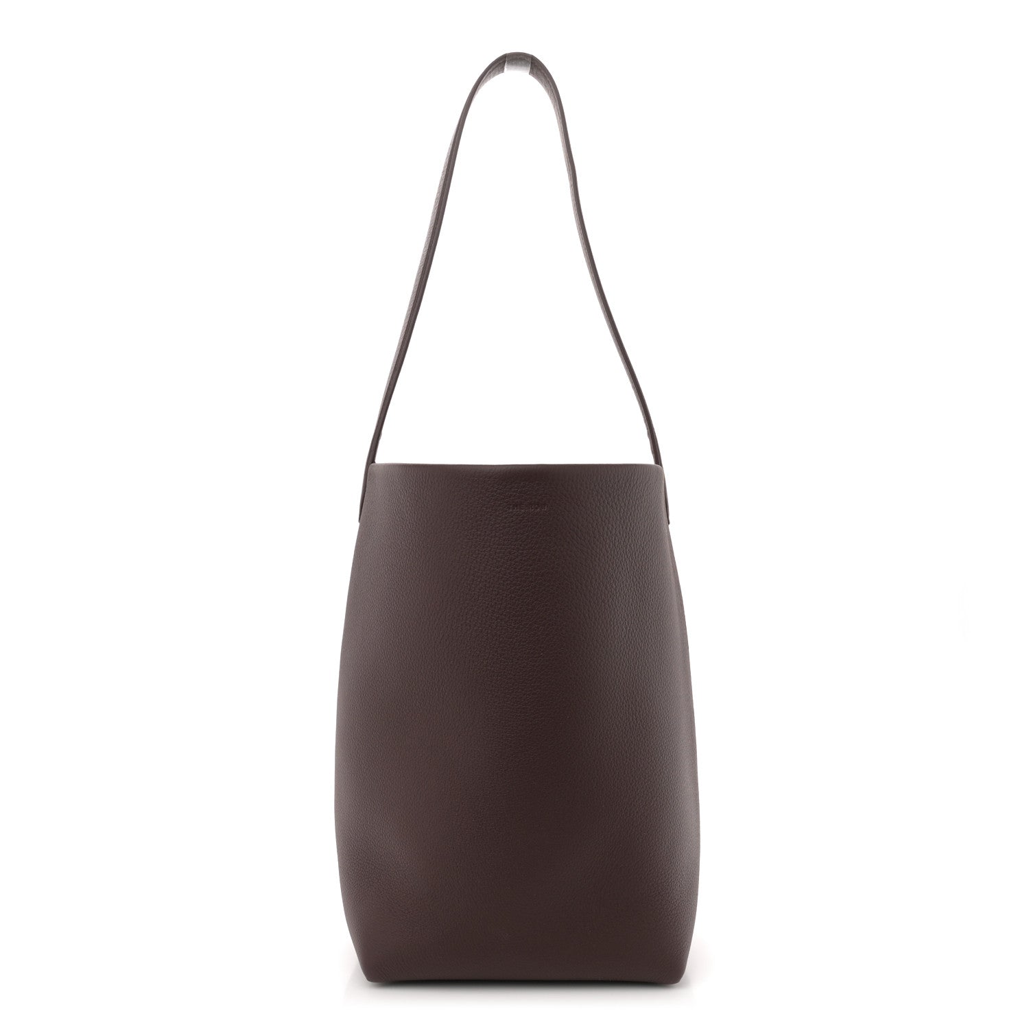 The Row Grained Calfskin Medium N/S Park Tote Acajou 1 of 11