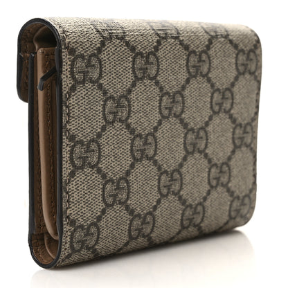 Gucci GG Supreme Monogram Dionysus Card Case Wallet Beige Taupe 3 of 6
