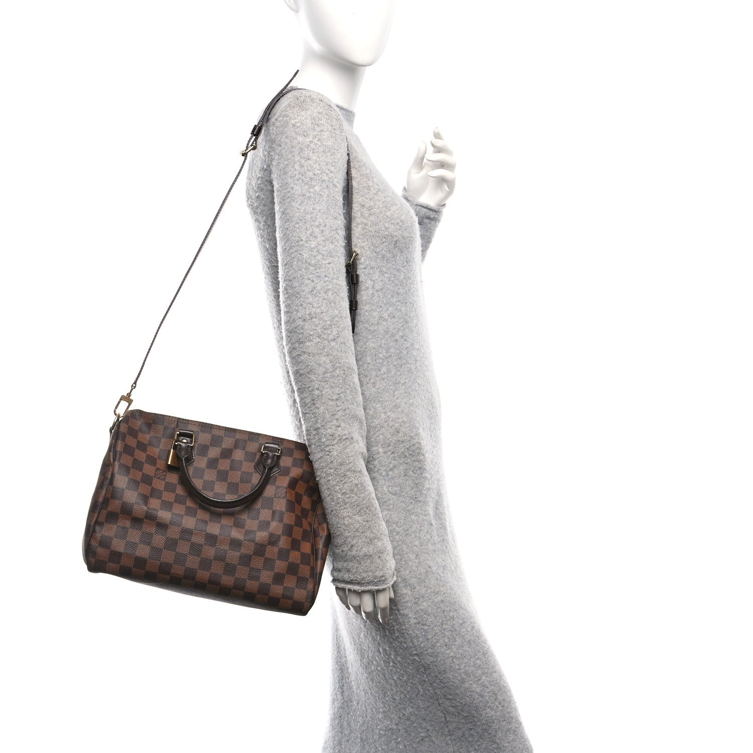 Louis Vuitton Damier Ebene Speedy Bandouliere 30 2 of 9