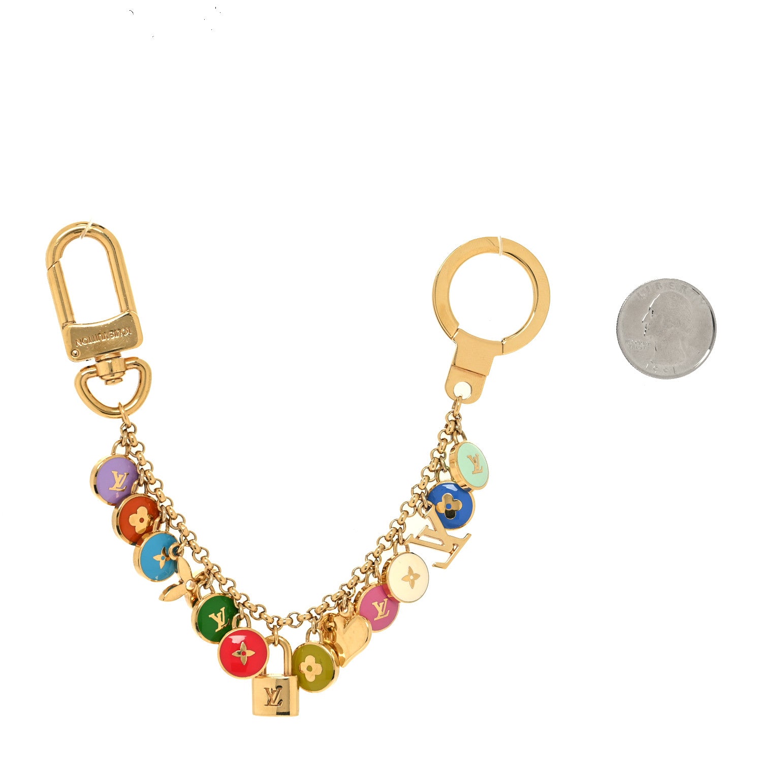 Louis Vuitton Pastilles Key Chain Bag Charm Multicolor 2 of 4