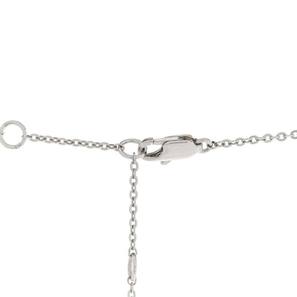 Christian Dior Crystal Flower Choker Necklace Silver Purple 5 of 7