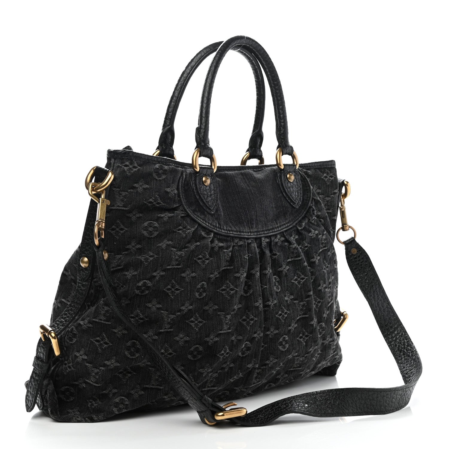 Louis Vuitton Denim Neo Cabby MM Black 3 of 9