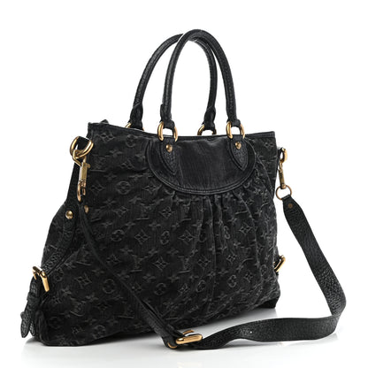 Louis Vuitton Denim Neo Cabby MM Black 3 of 9