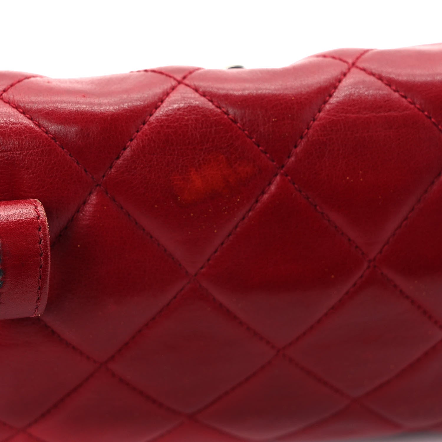 Chanel Lambskin Quilted Flap Waist Belt Bag 75 30 Red 10 of 14