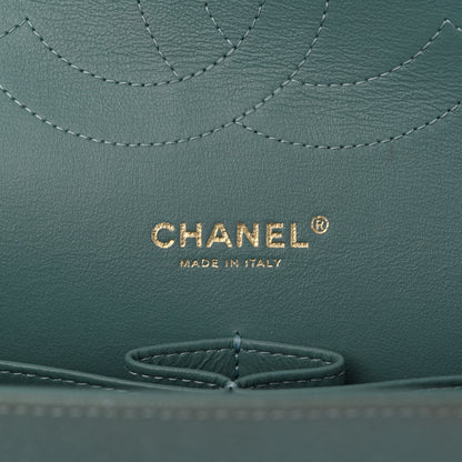 Chanel Iridescent Caviar Quilted Jumbo Double Flap Light Blue 6 of 10