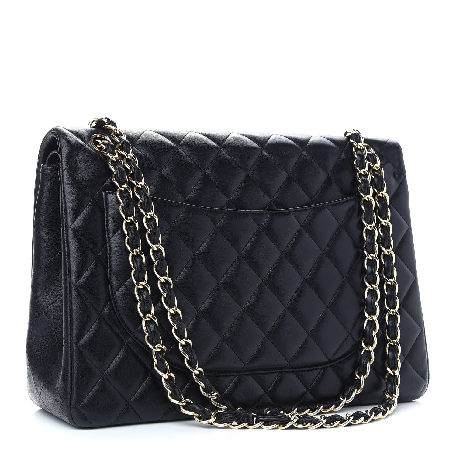 Chanel Lambskin Quilted Maxi Double Flap Black 3 of 11
