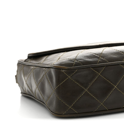 Chanel Lambskin Quilted Tassel Camera Case Brown 10 of 15