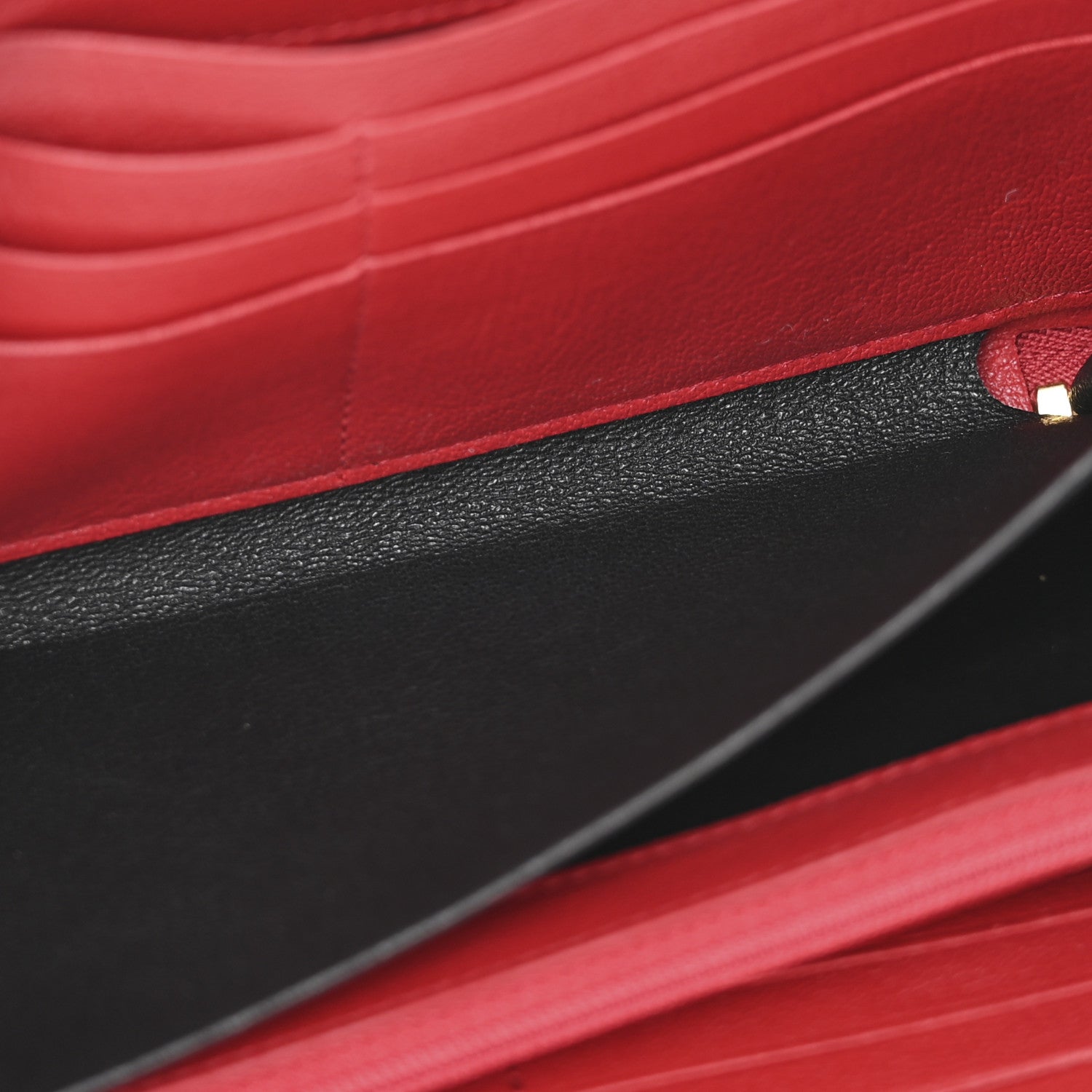 Saint Laurent Chevre Belle De Jour Zip Around Wallet Rouge Orient 5 of 10