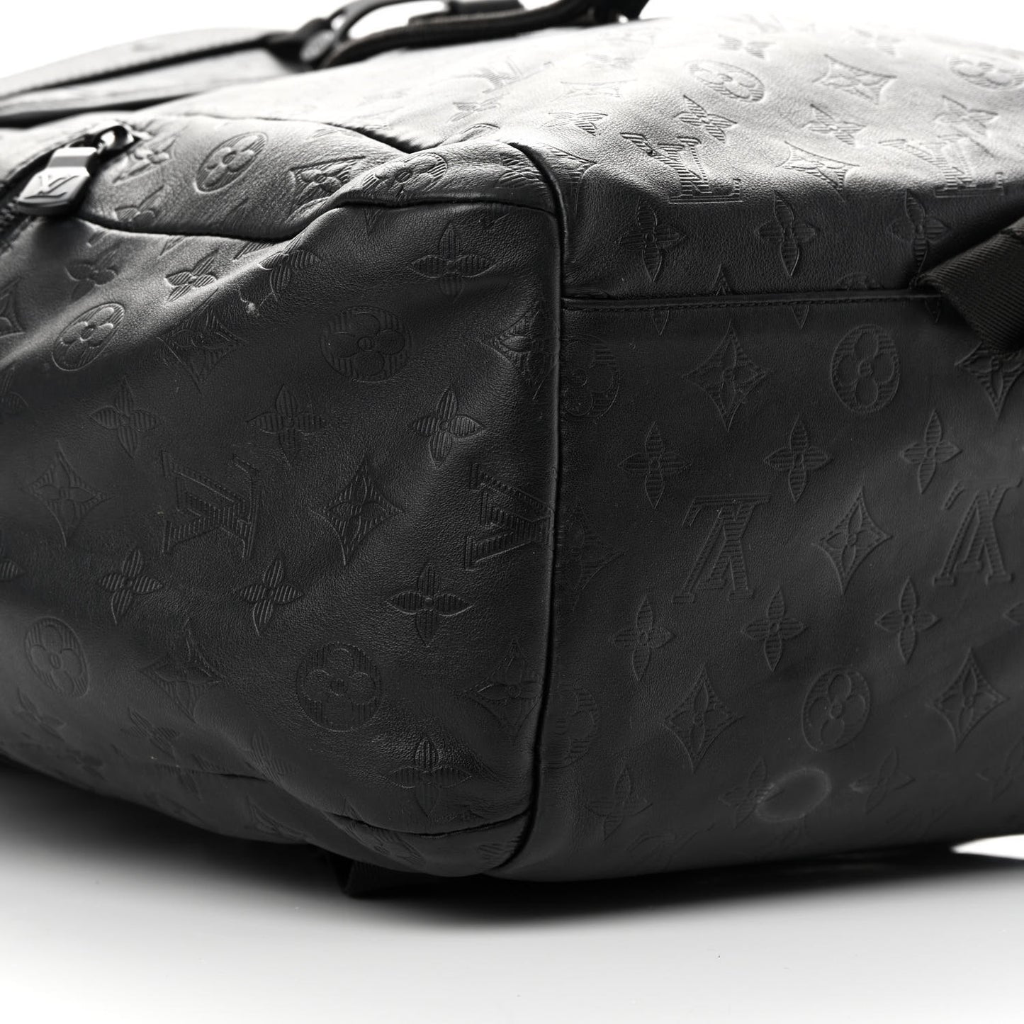 Calfskin Monogram Shadow Discovery Backpack Black