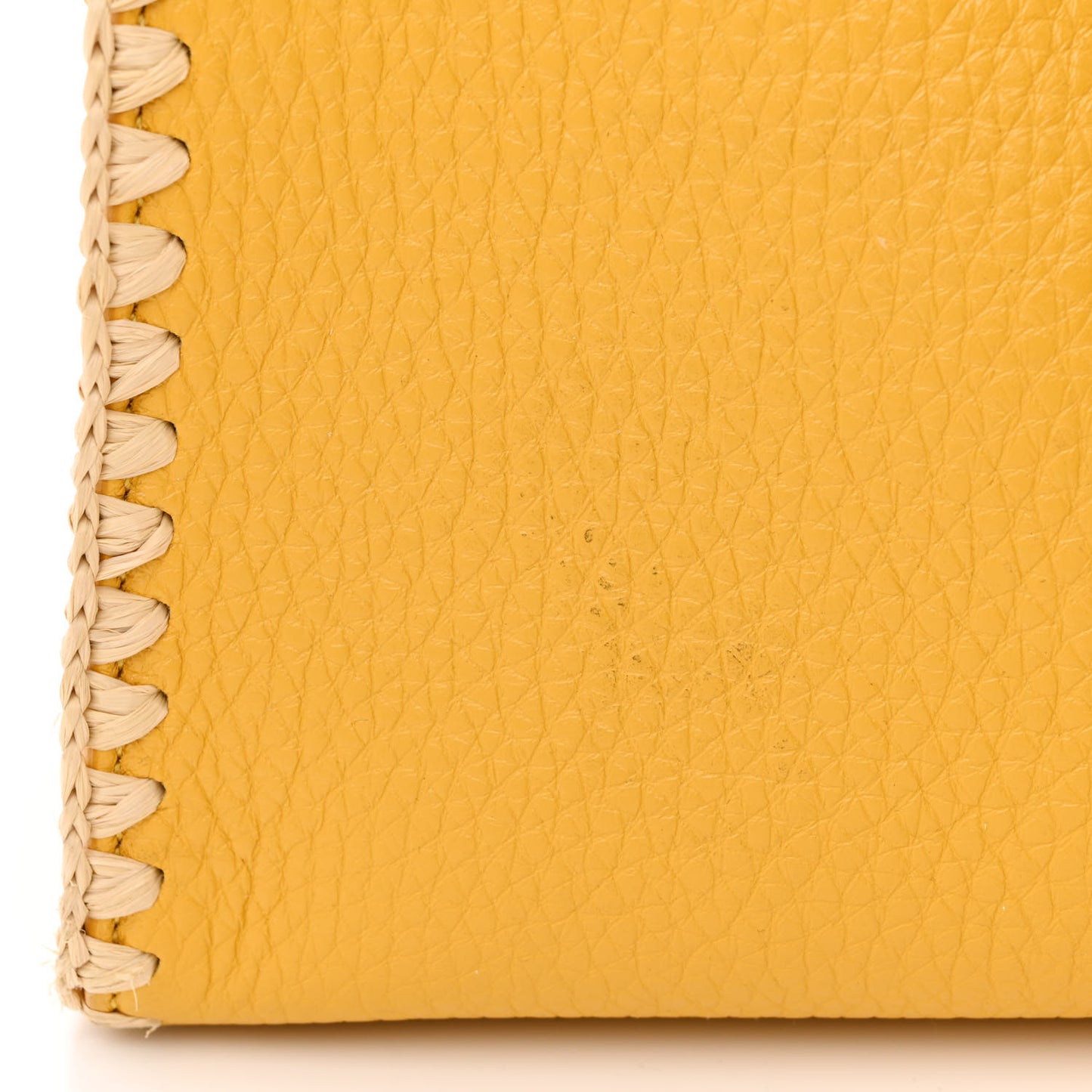 Cuoio Romano Selleria Raffia Bi-Color Woven Medium Peekaboo X-Lite Sunflower Paglia
