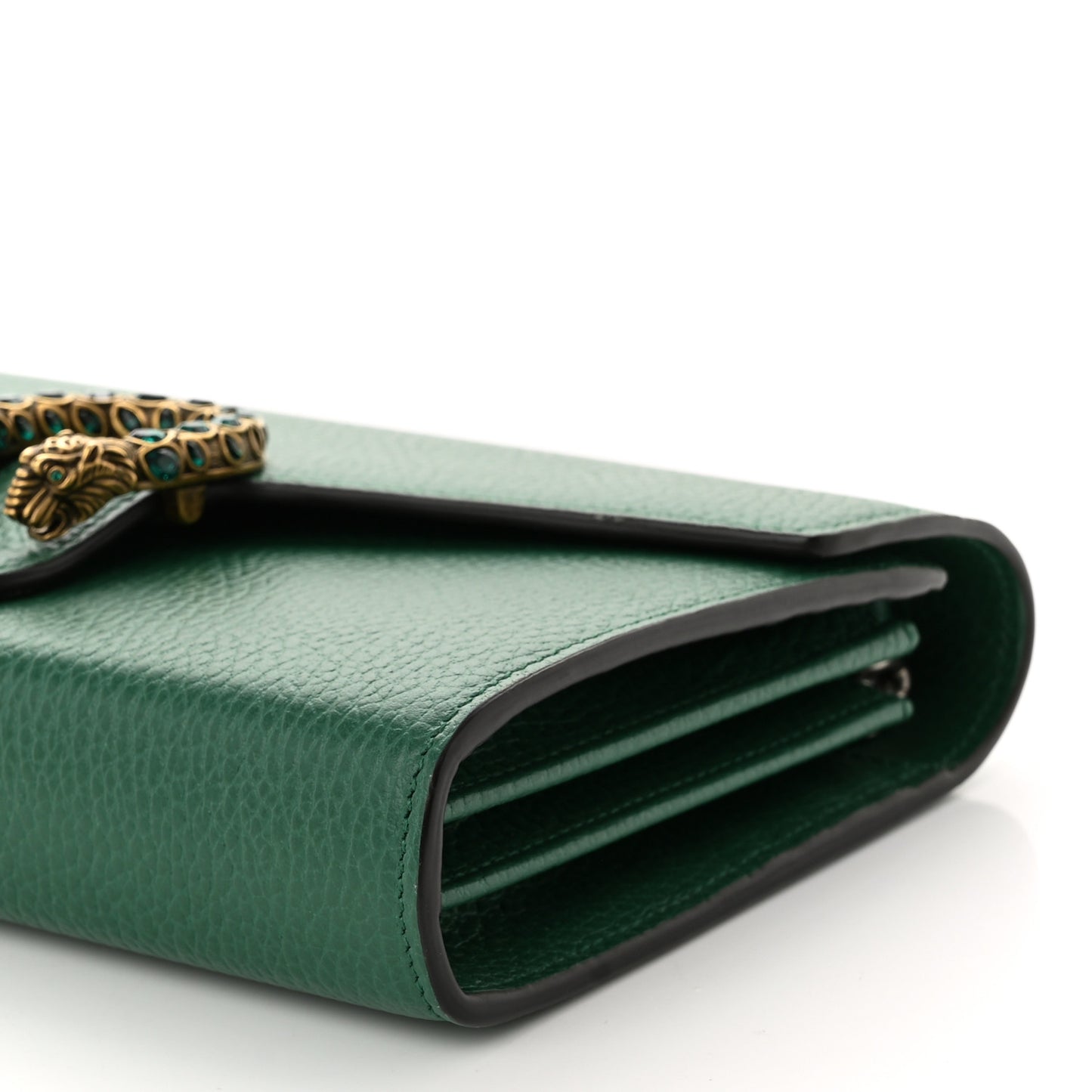 Calfskin Mini Dionysus Chain Wallet Emerald