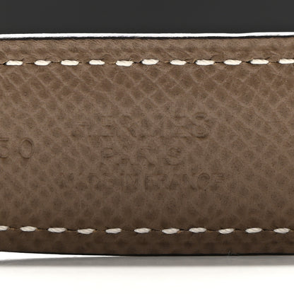 Hermes Epsom Swift 24mm Mini Constance H Belt 90 36 Etoupe Black 5 of 7