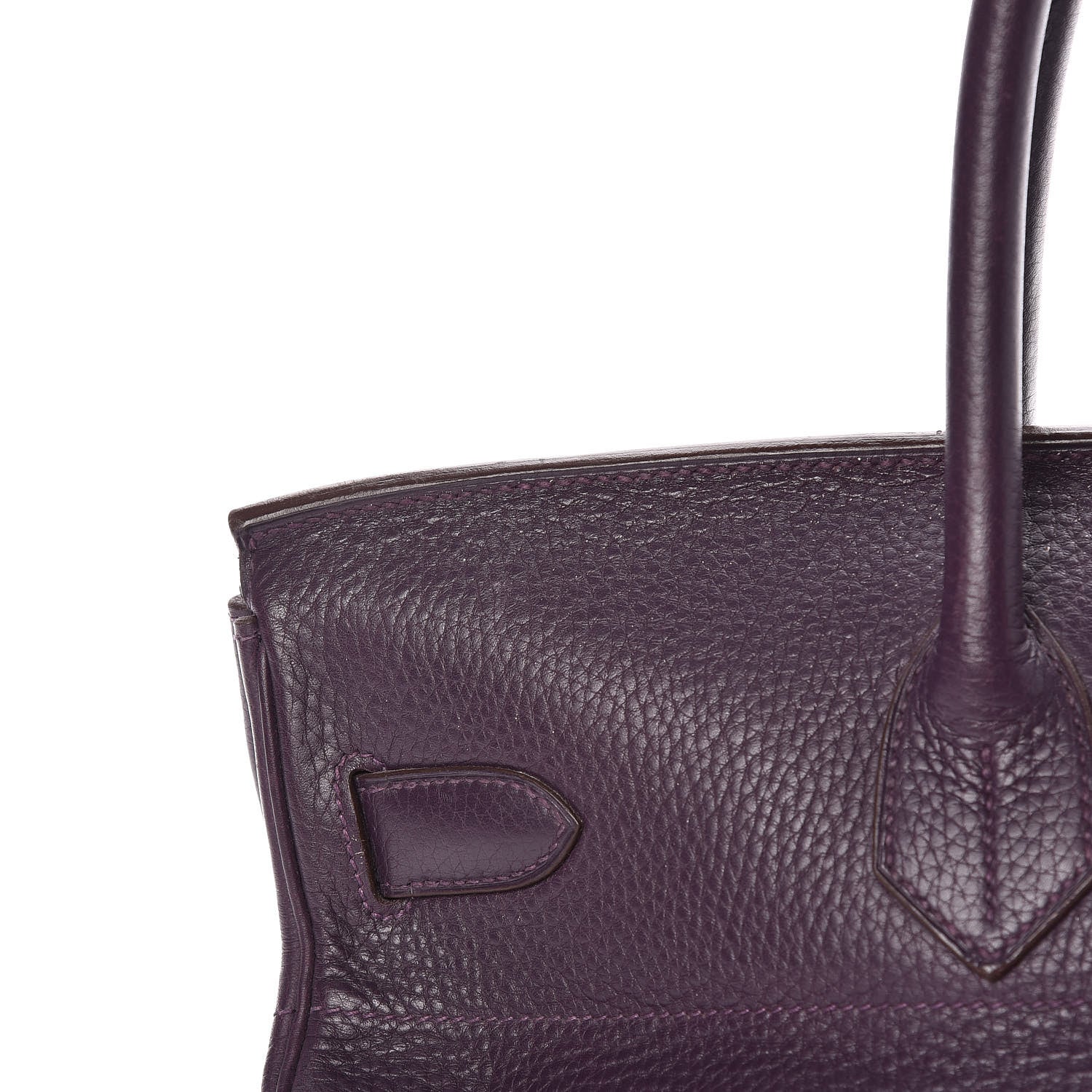 Hermes Taurillon Clemence JPG Birkin 42 Raisin 33 of 56