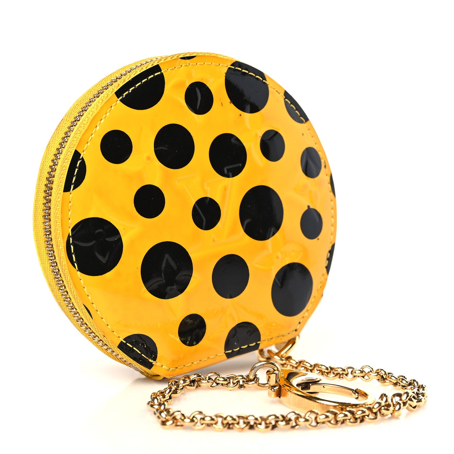 Vernis Kusama Infinity Dots Chapeau Coin Purse Yellow