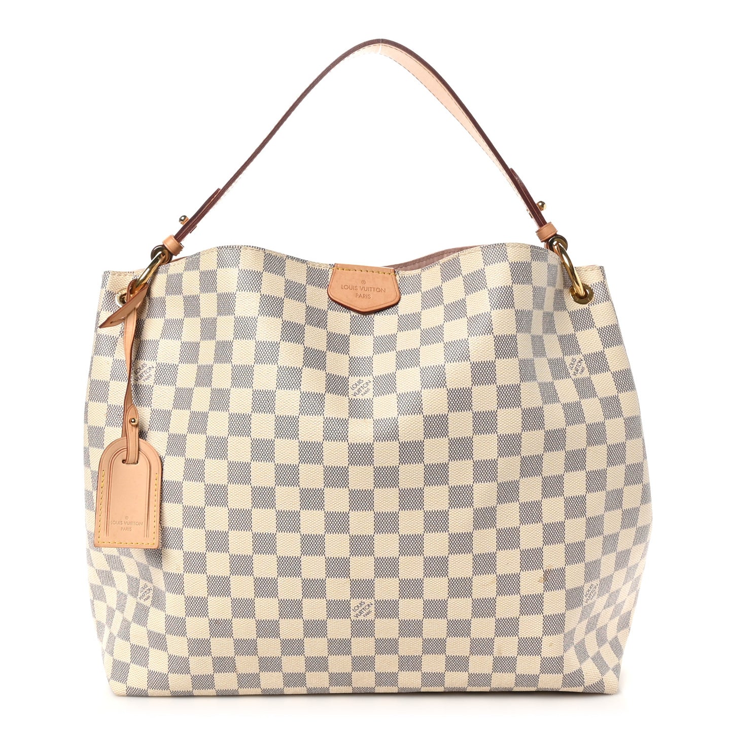 Damier Azur Graceful MM Rose Ballerine