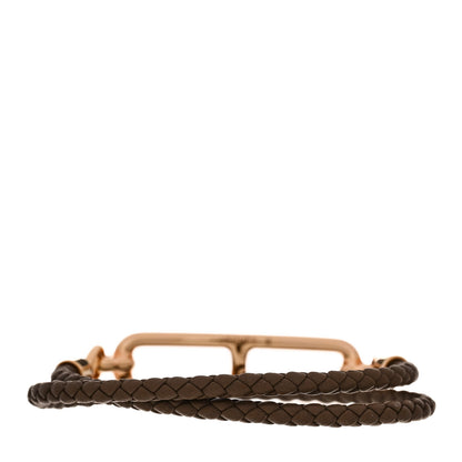 Hermes Swift Roulis Double Tour Bracelet T2 Etoupe 3 of 5