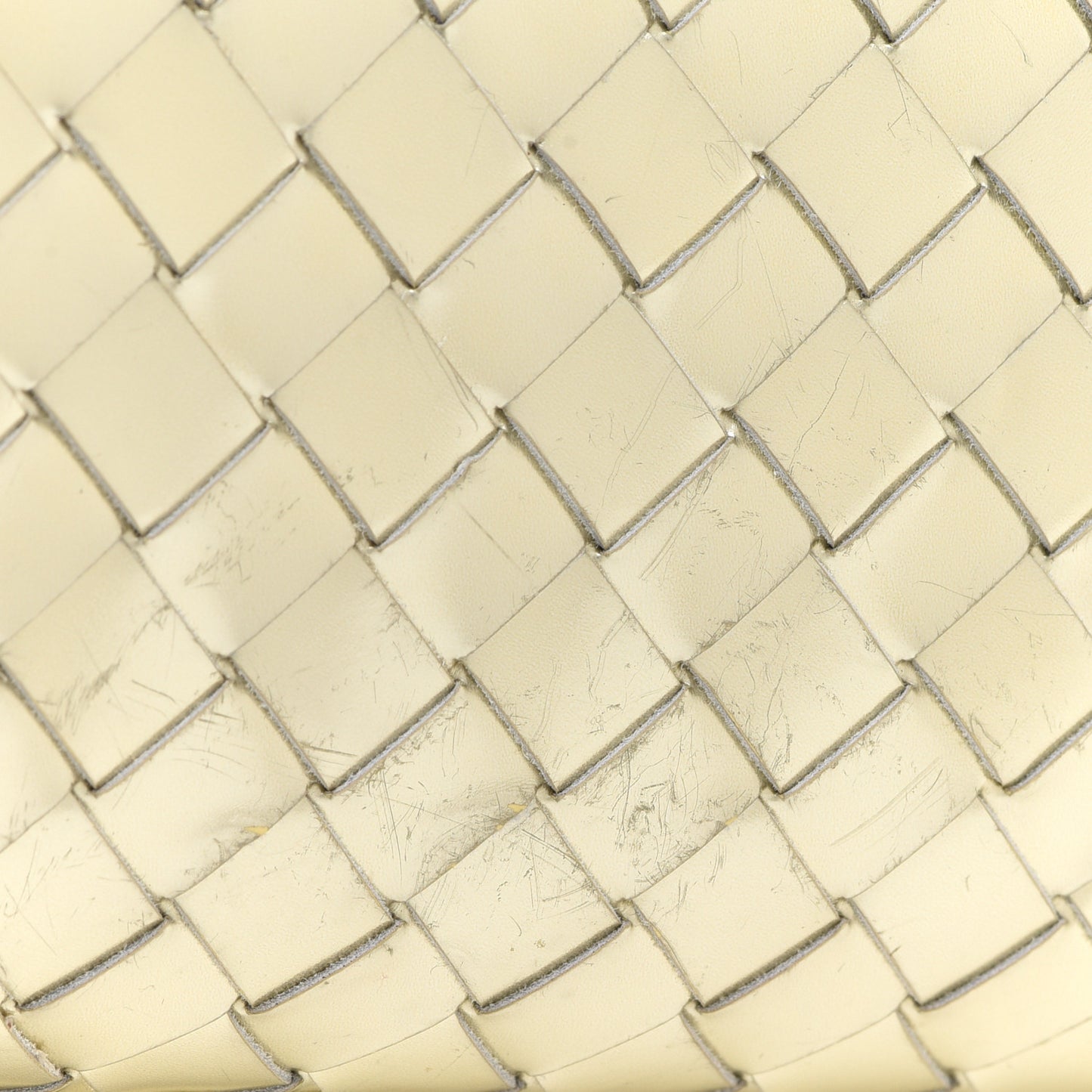 Metallic Napa Intrecciato Faille Knot Clutch Gold