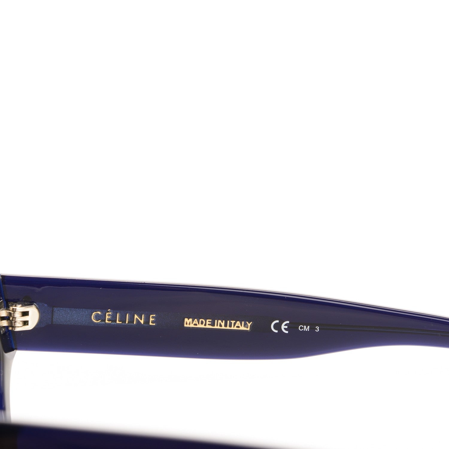 Celine Shadow Sunglasses CL 41026/S Blue Havana 3 of 4