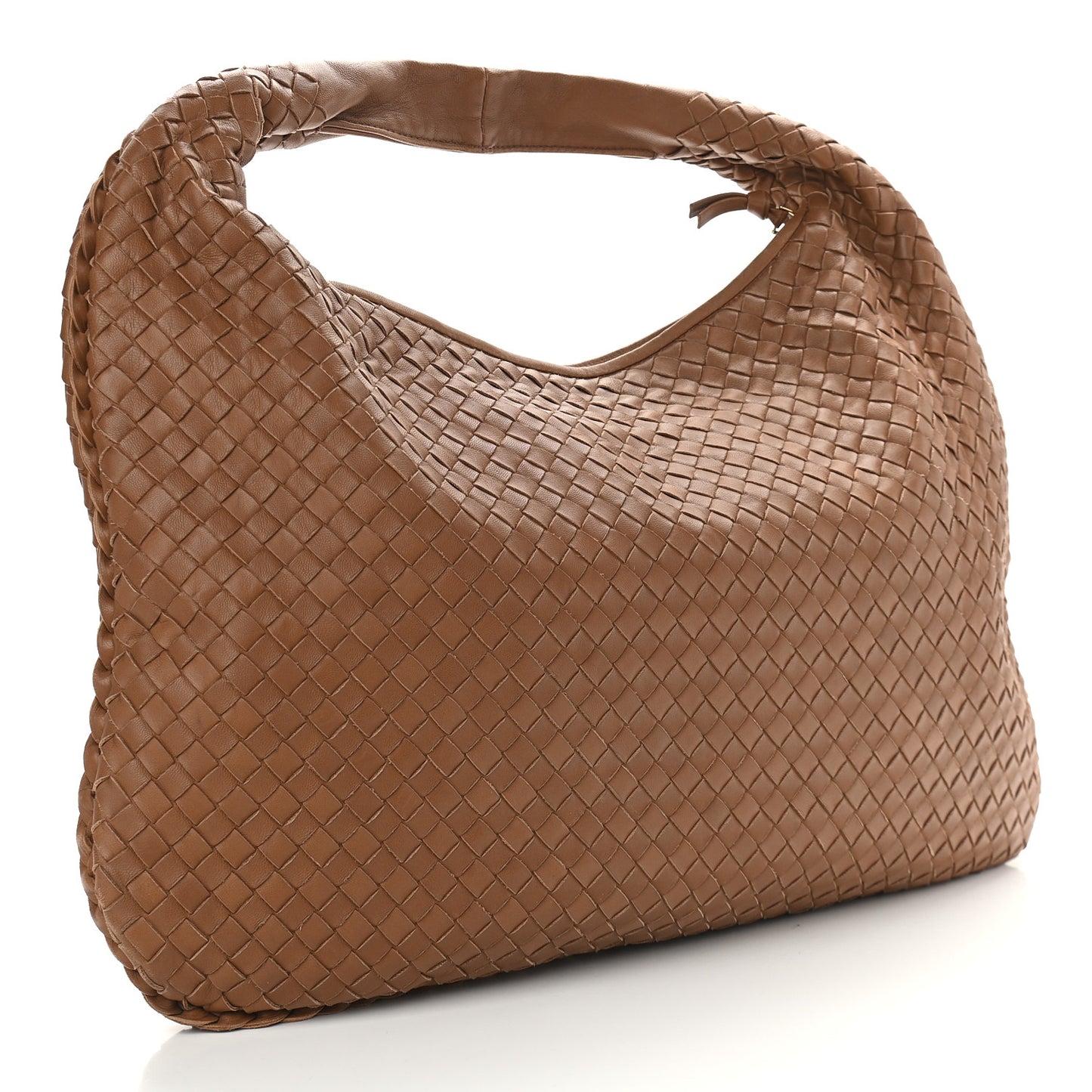 Nappa Intrecciato Large Veneta Hobo Noce