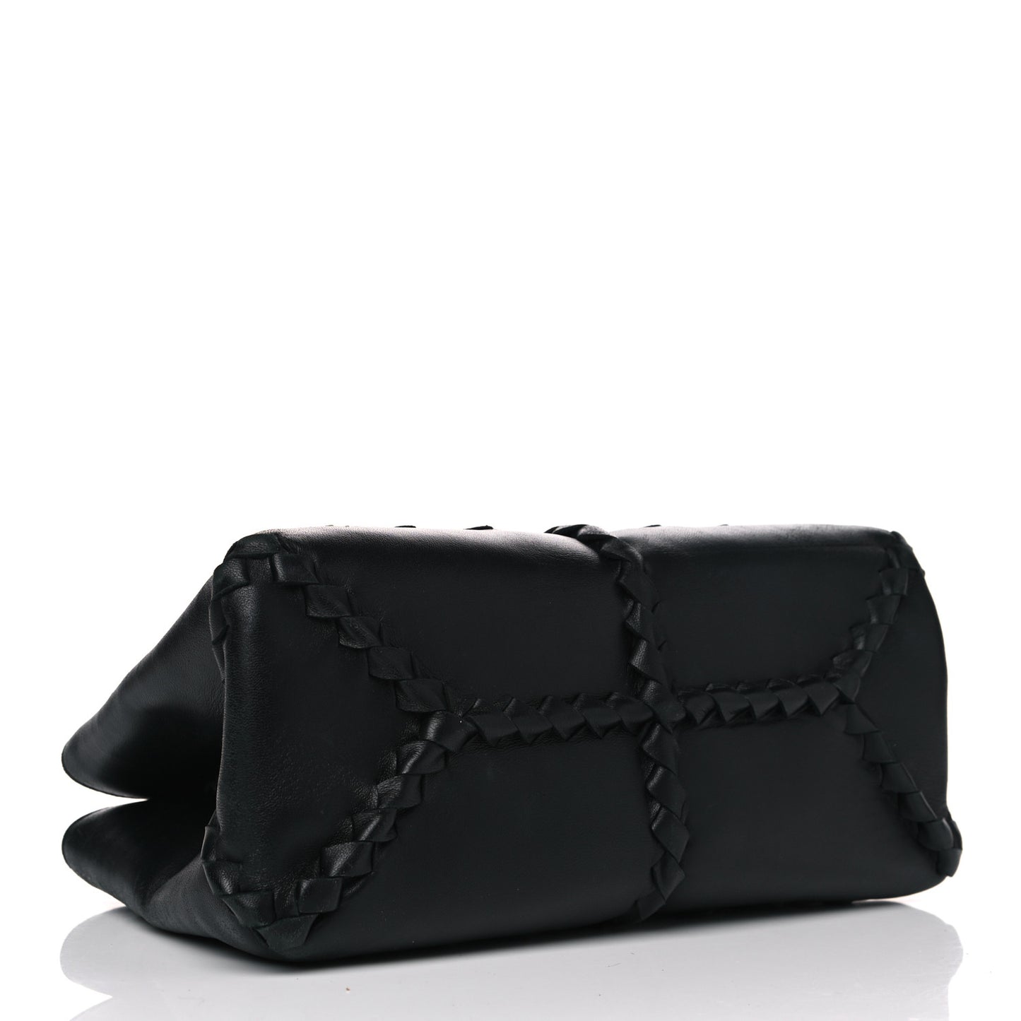 Calfskin Intrecciato Bag Black
