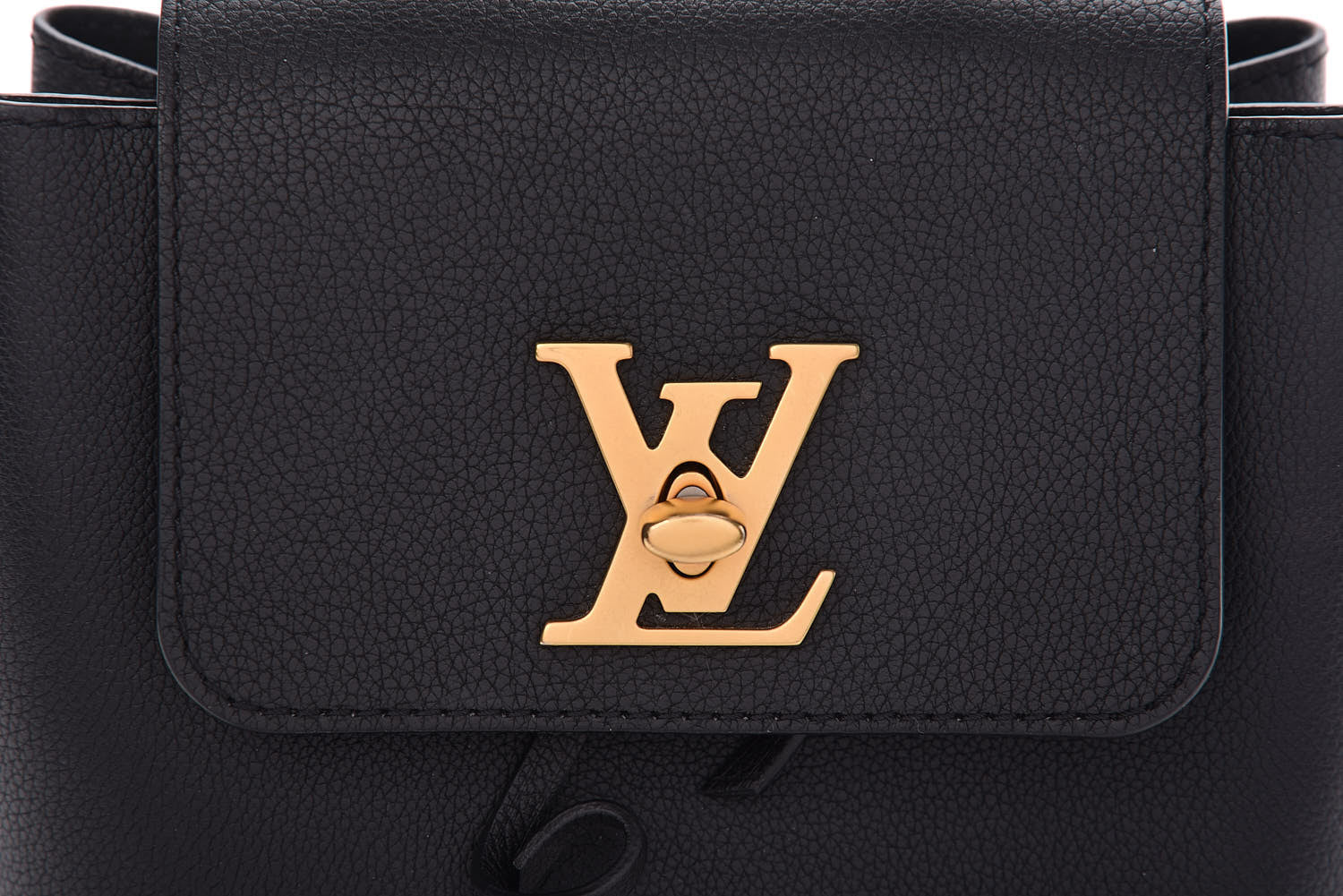 Louis Vuitton Calfskin Lockme Mini Backpack Black 12 of 13