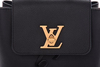 Louis Vuitton Calfskin Lockme Mini Backpack Black 12 of 13