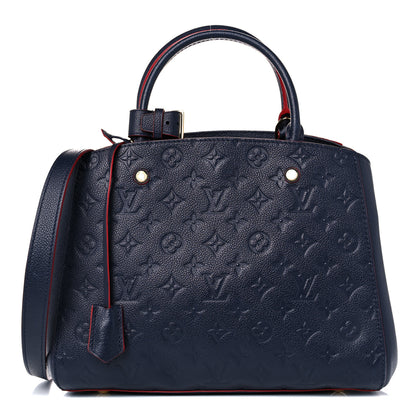 Louis Vuitton Empreinte Montaigne MM Marine Rouge 1 of 20