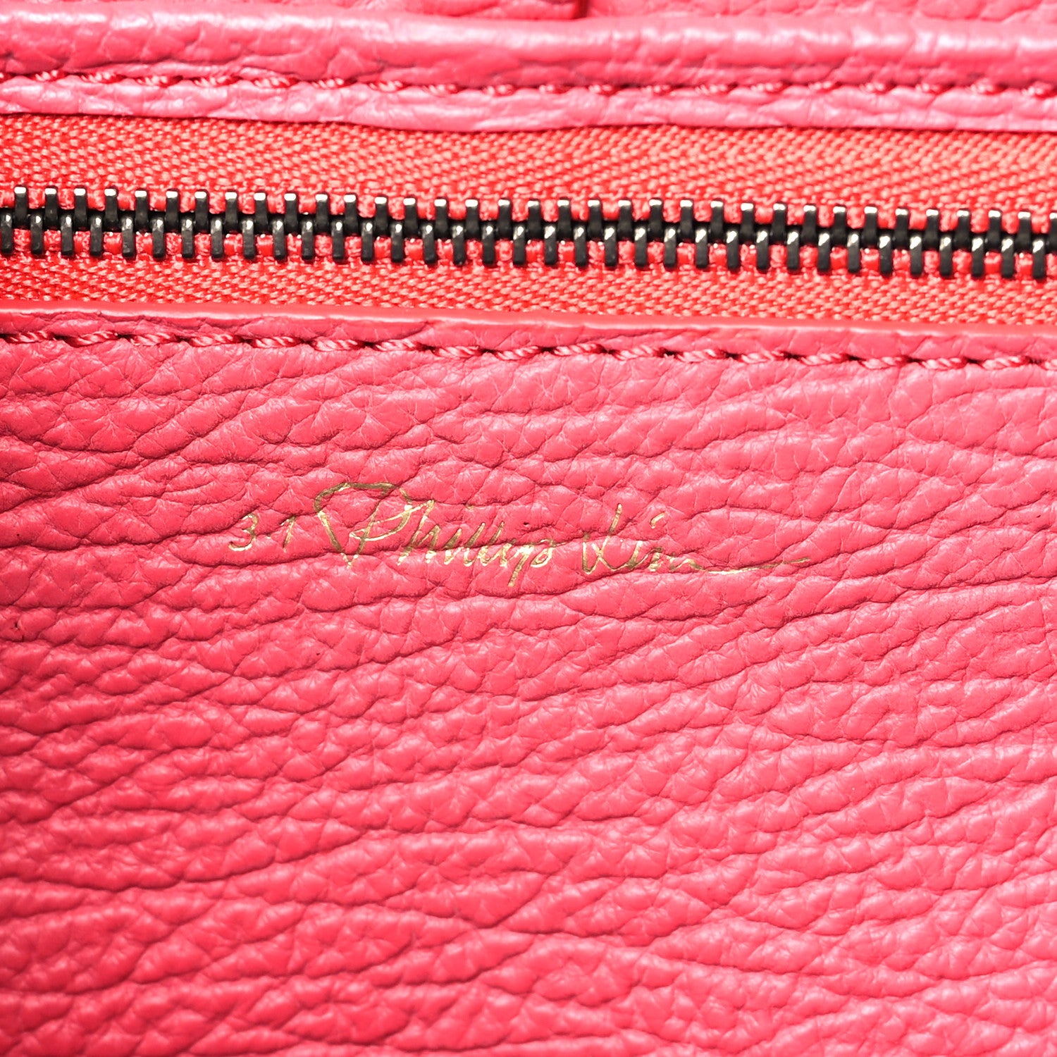3.1 Phillip Lim Textured Calfskin Medium Pashli Satchel Raspberry 6 of 8