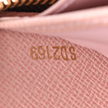 Louis Vuitton Damier Ebene Zippy Wallet Rose Ballerine 7 of 7