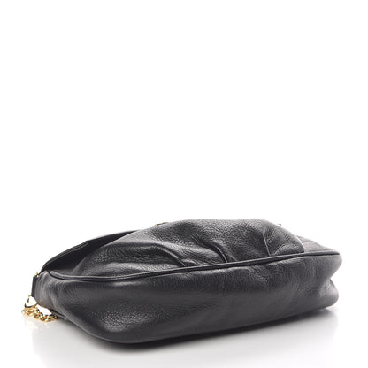 Fendi Vitello Flamingo Fendista Pouchette Crossbody Black 4 of 10