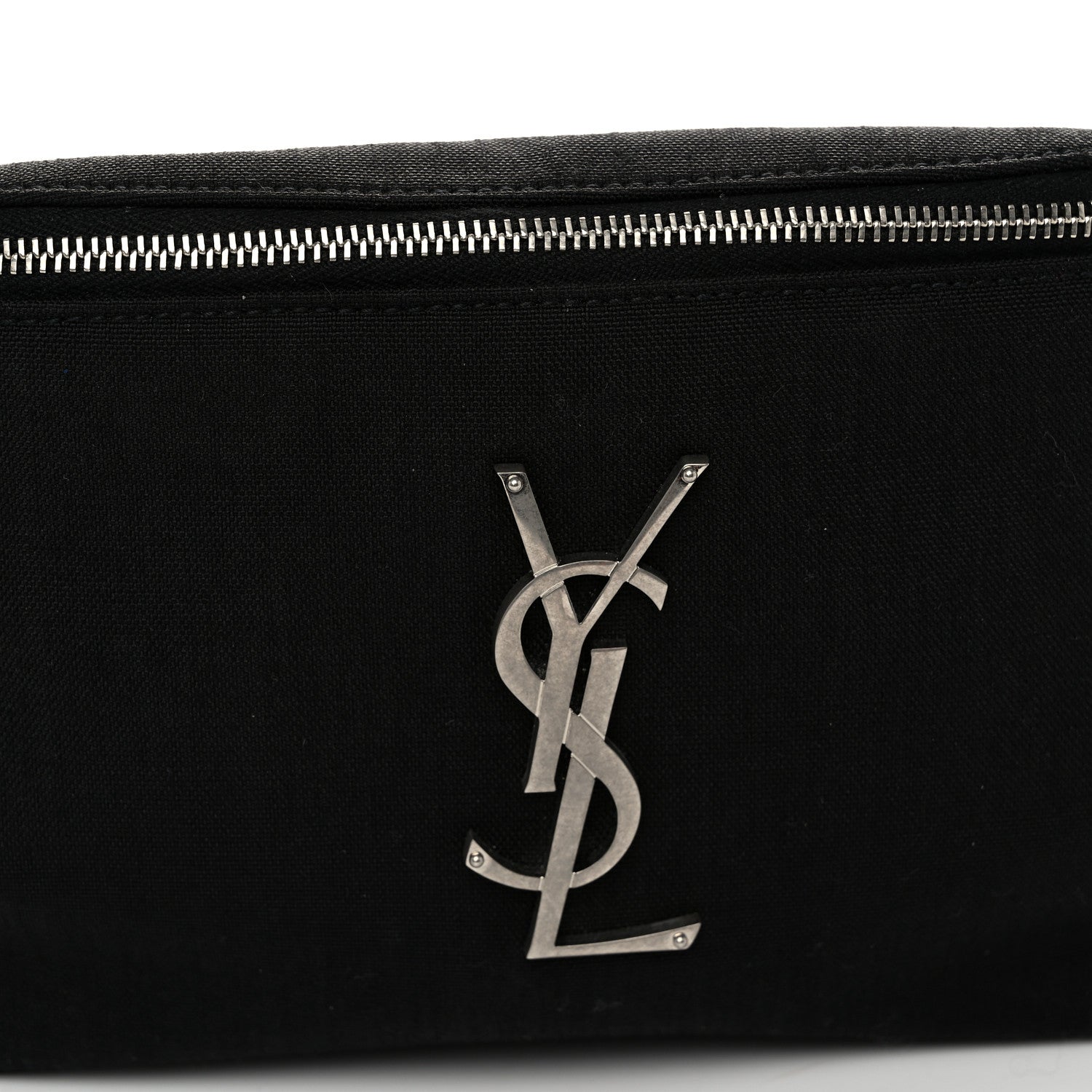 Saint Laurent Canvas Monogram Belt Bag Black 8 of 10