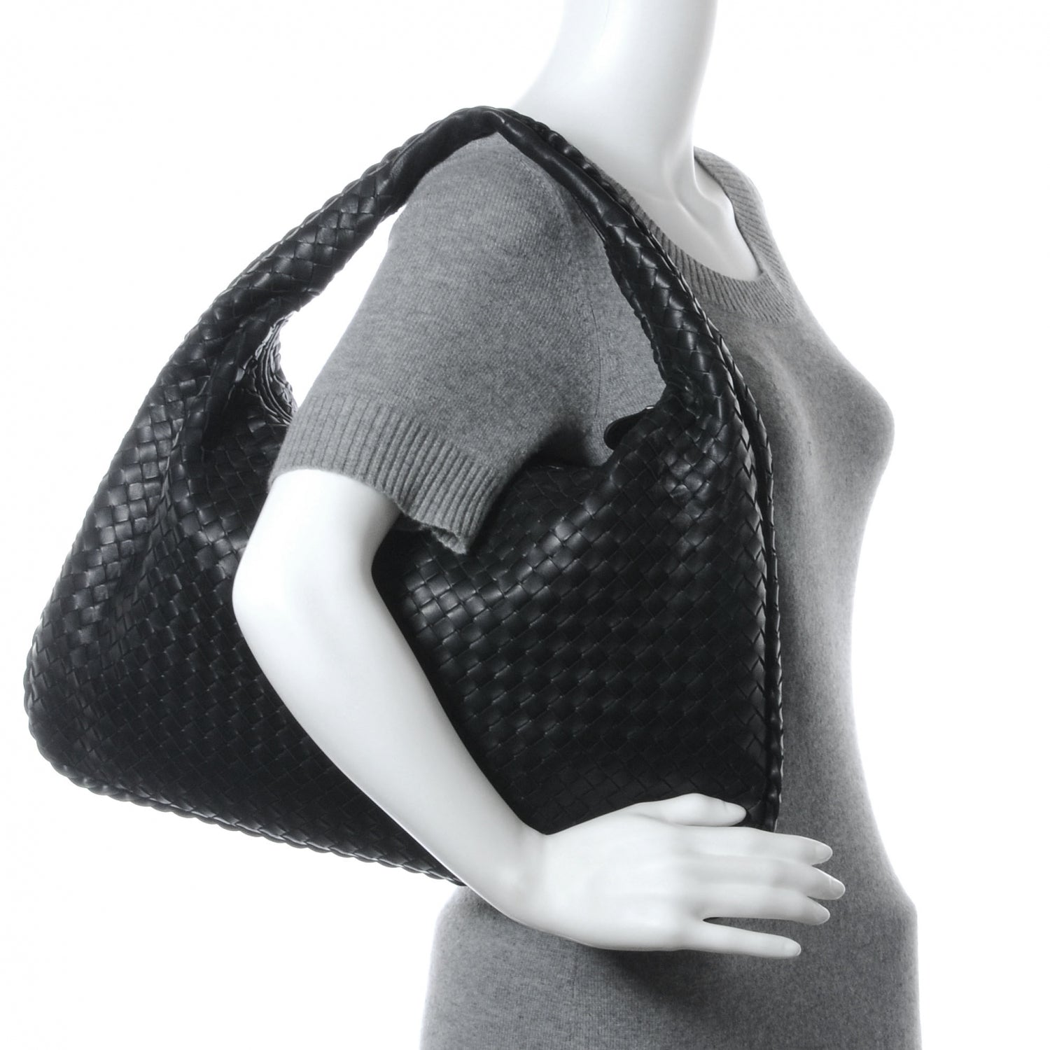 Bottega Veneta Nappa Intrecciato Large Veneta Nero Black 2 of 8