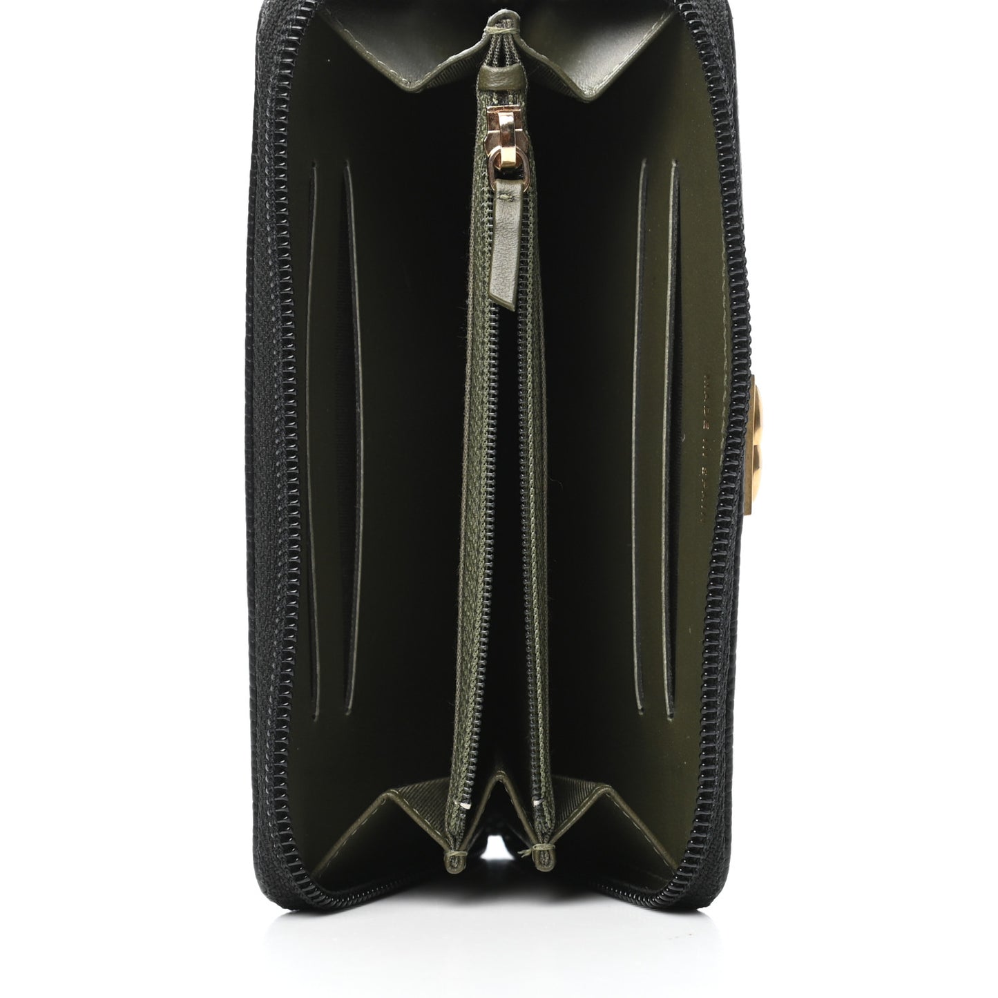 Caviar Quilted Small Boy Zip Around Wallet Black